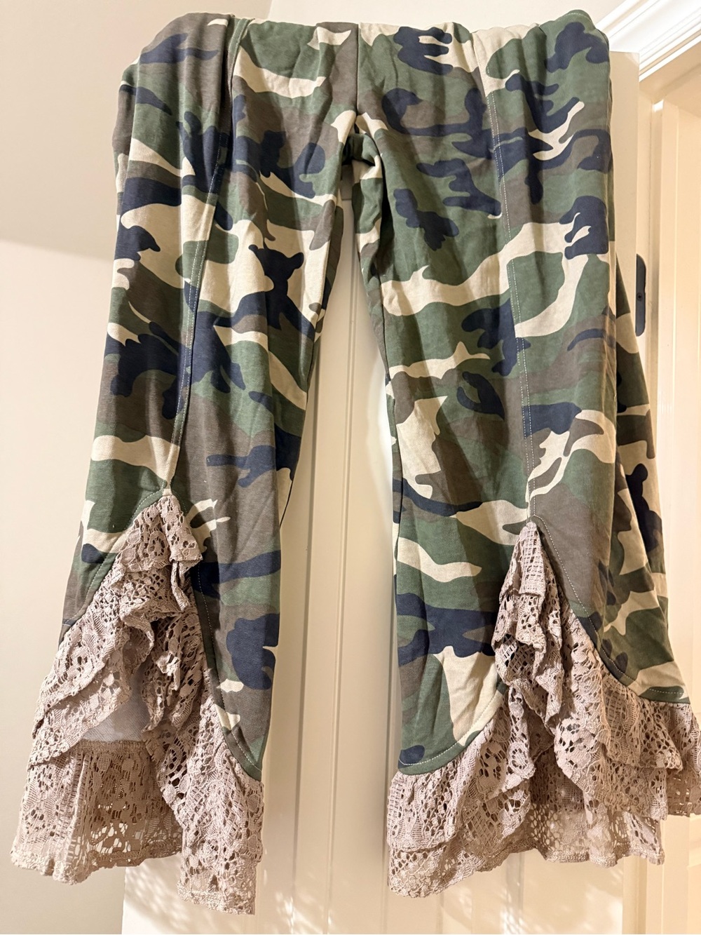 Women’s Vintage Lace Camo Joggers - Picture 2 of 3